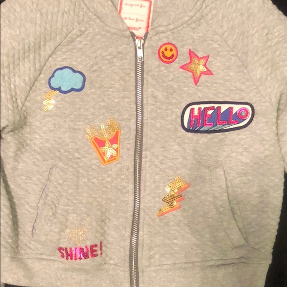 Gymboree NWOT sequin embellished quilted jacket - Picture 3 of 7